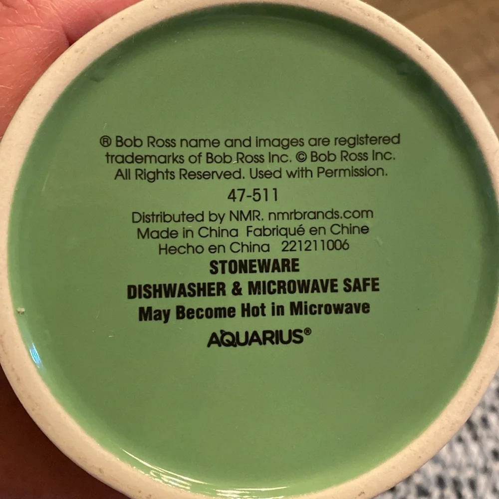 Bob Ross Green Coffee Mug